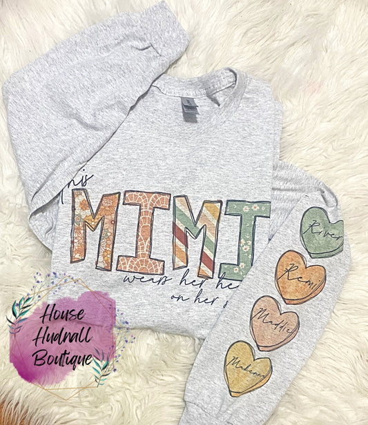 Boho This “Mimi” wears her heart on her sleeve