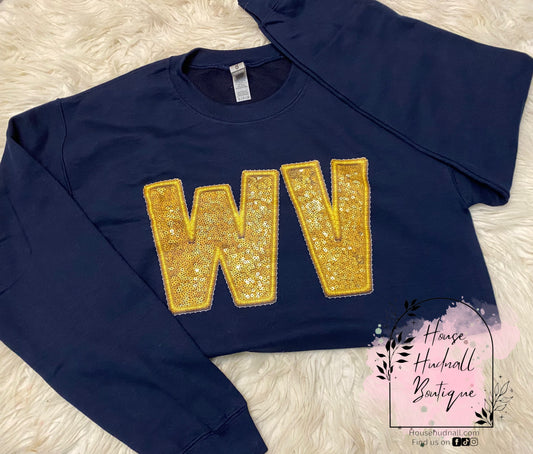 WV faux embroidery sequins